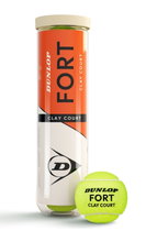 Dunlop Tennisbälle Fort Clay Court (Sandplatz) Dose 18x4er im Karton